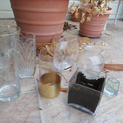 Glass Vase lot as seen