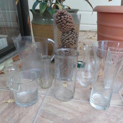 Glass Vase lot as seen