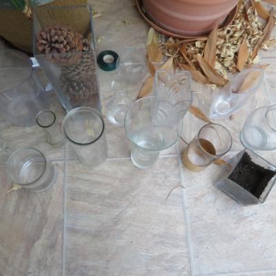 Glass Vase lot as seen