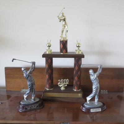Golf Trophie lot of 3