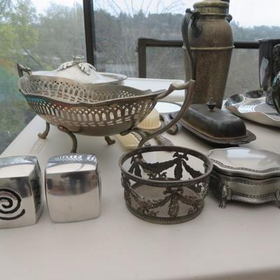 Silver Plated Hollowware - All seen in photos.