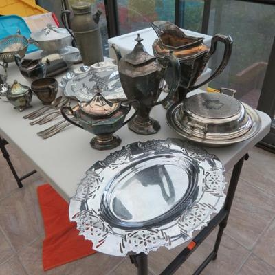 Silver Plated Hollowware - All seen in photos.