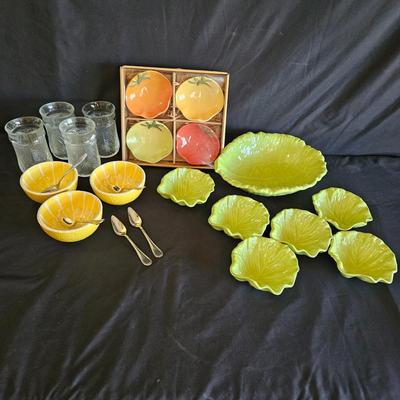 Vegetable and Fruit Themed Bowls and Glasses (K-DW)