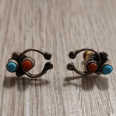Native American Squash Blossom Earrings