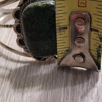 Native American Green Turquoise Cuff Bracelet