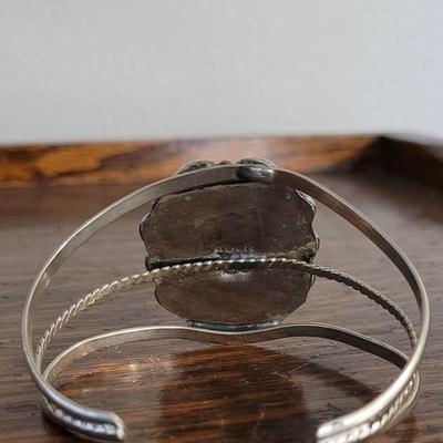 Native American Green Turquoise Cuff Bracelet
