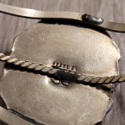 Native American Green Turquoise Cuff Bracelet