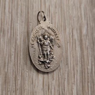 Vintage Sterling Saint Christopher Pendant