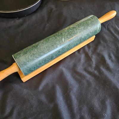 Nordic-Ware Krumkake Iron, Pyrex Teardrop Measuring Bowl, Marble Rolling Pin, & More (K-DW)