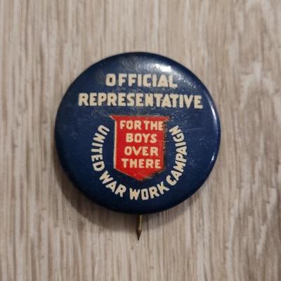 WW1 'Official Representative, United War Work Campaign'