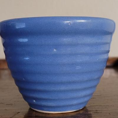 Vintage Blue Ceramic Bowl