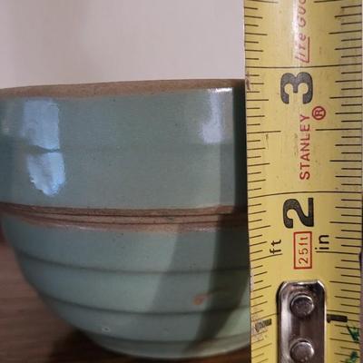 Vintage Soft Green Ceramic Bowl