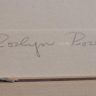 ROSLYN ROSE 'Isle of Trees' #95/95 - With Certificate of Authenticity
