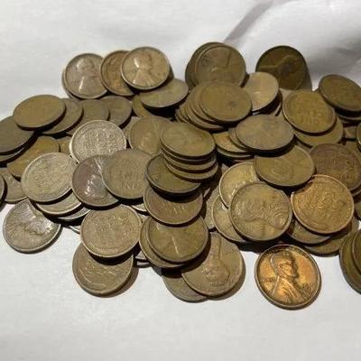Bag of 100 Lincoln Wheatie Cents All Dated 1919 in Nice Circulated Conditions as Pic'd.
