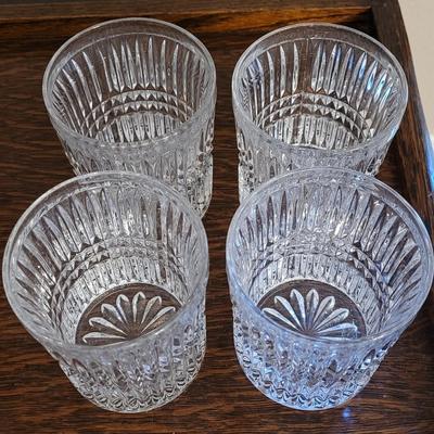 (4) Crystal Tumblers