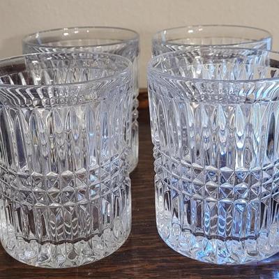 (4) Crystal Tumblers