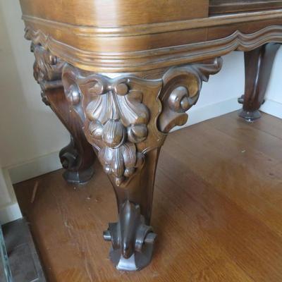 Antique Rosewood Desk Handcrafted from Upright Piano. Repurposed Piano into DESK