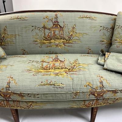 808 Hickory Chair Co. Sheraton Style Chinese Chinoiserie Sofa