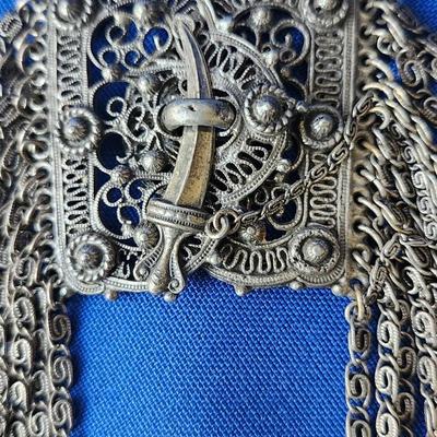 Vintage Victorian Etruscan Revival Bib Necklace