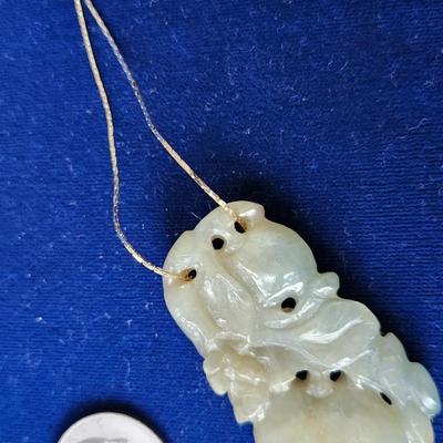 Hand carved Jadeite Fruit Medallion