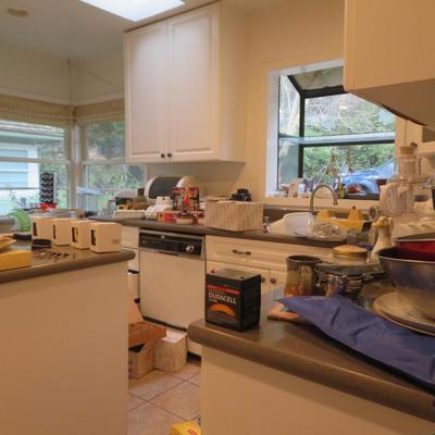 Kitchen Small Appliances and Houshold Goods - Estate Counter Top Group Lot every thing en counters
