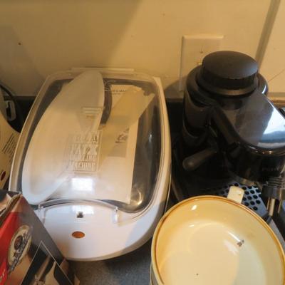 Kitchen Small Appliances and Houshold Goods - Estate Counter Top Group Lot every thing en counters