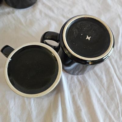 Black Dinnerware Set with Fiesta Platter (K-DW)