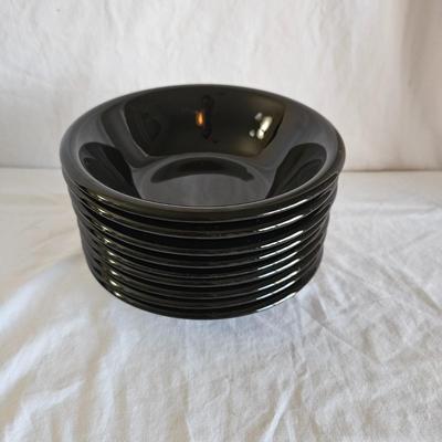 Black Dinnerware Set with Fiesta Platter (K-DW)