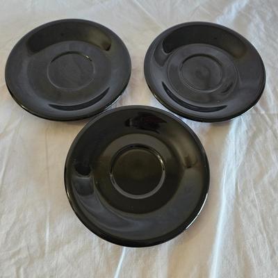 Black Dinnerware Set with Fiesta Platter (K-DW)