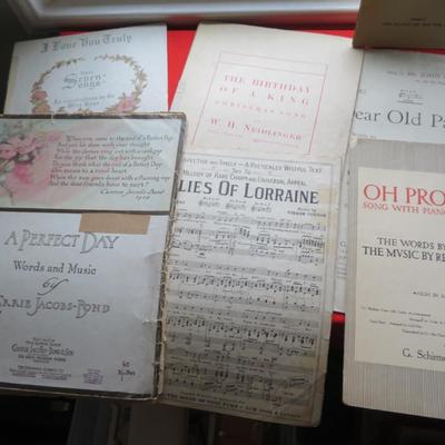 Antique Sheet Music Lot. -Estate Fresh Lot