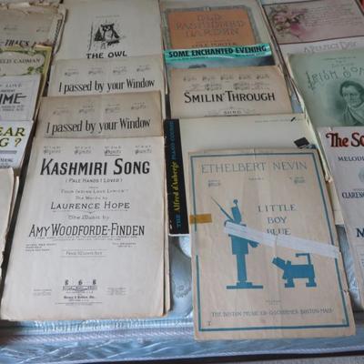 Antique Sheet Music Lot. -Estate Fresh Lot