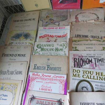 Antique Sheet Music Lot. -Estate Fresh Lot