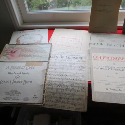 Antique Sheet Music Lot. -Estate Fresh Lot
