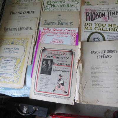 Antique Sheet Music Lot. -Estate Fresh Lot