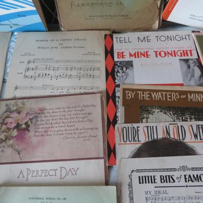 Antique Sheet Music Lot. -Estate Fresh Lot