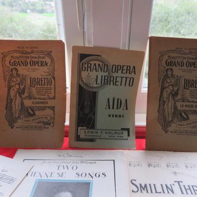 Antique Sheet Music Lot. -Estate Fresh Lot