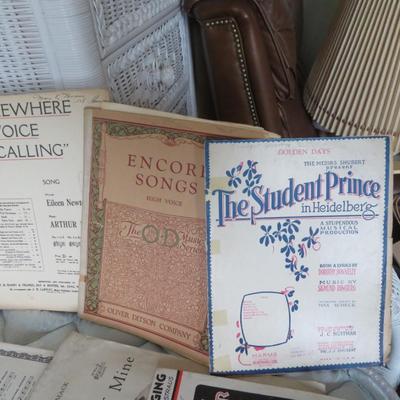 Antique Sheet Music Lot. -Estate Fresh Lot