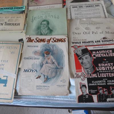 Antique Sheet Music Lot. -Estate Fresh Lot