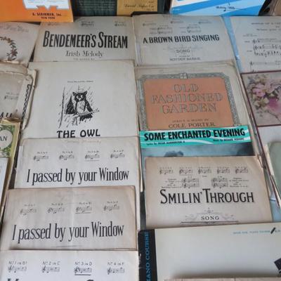 Antique Sheet Music Lot. -Estate Fresh Lot