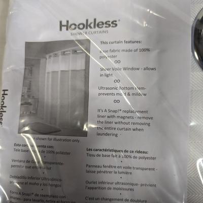 2 Hookless Shower Curtains Choice 1