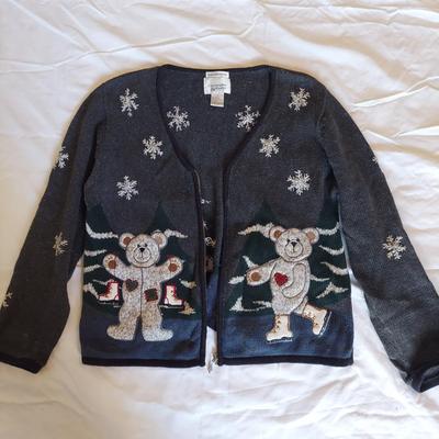 Mixed Knit Cotton Sweaters Small Medium (B1-BBL)