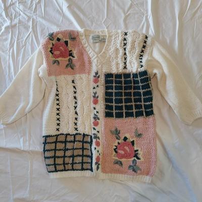 Mixed Knit Cotton Sweaters Small Medium (B1-BBL)