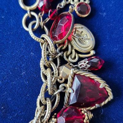 Red Charm Bracelet