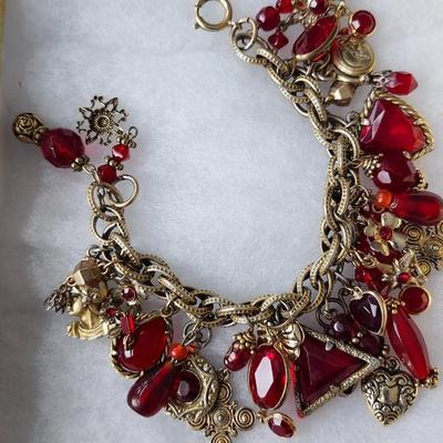 Red Charm Bracelet