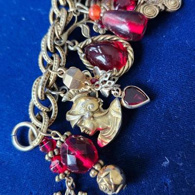 Red Charm Bracelet