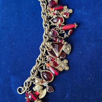 Red Charm Bracelet