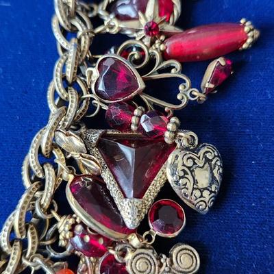 Red Charm Bracelet