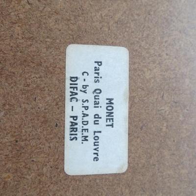 lot of 3 art prints - Monet Paris -