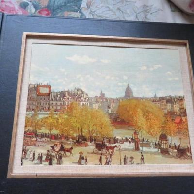 lot of 3 art prints - Monet Paris -