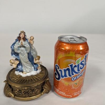 Lady Of The Rosary Trinket Box & Necklace